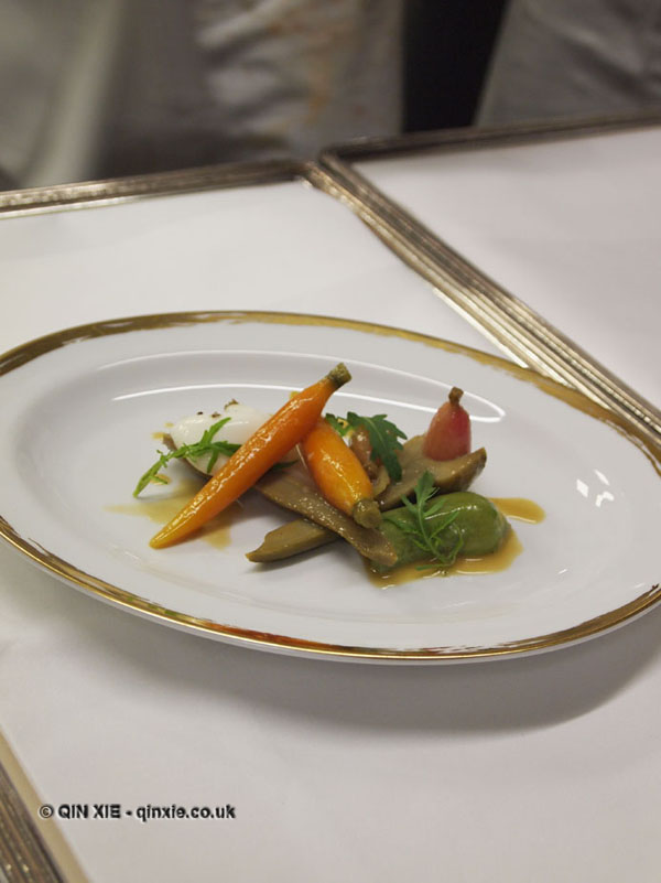 Vegetable sides, 25th Anniversary Celebration Menu at Alain Ducasse&#39;s Le Louis XV in Monte Carlo ...