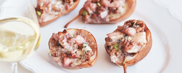Hot Pears with Roquefort & Walnuts