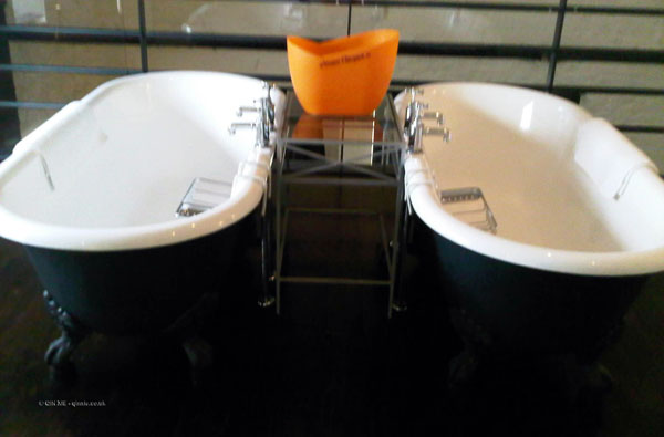 Twin baths at Hotel du Vin, Bristol