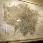 Giant map of London at Charles Lamb