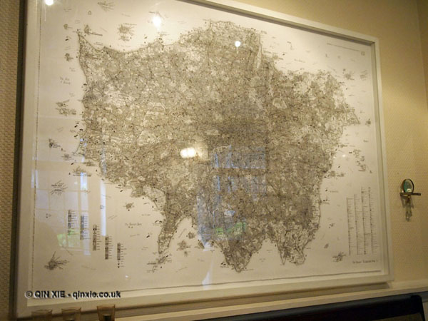 Giant map of London at Charles Lamb