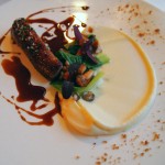 Roasted duck breast with celeriac puree at The Elephant Restaurant, Torquay