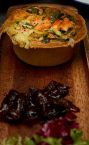 Roasted vegetable and Puy lentil pie at Putney Pie