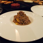 Bigoli buckwheat pasta with duck ragu at Dego, London