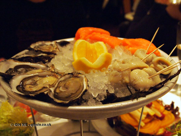 Seafood platter at Le Café Anglais