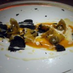 Duck tortelli with black truffle at Apsley's, The Lanesborough Hotel