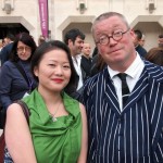 Qin Xie with Fergus Henderson at the World's 50 Best Restaurants 2012