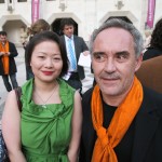 Qin Xie with Ferran Adria at the World's 50 Best Restaurants 2012