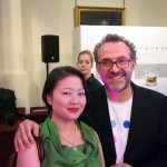 Qin Xie with Massimo Bottura at the World's 50 Best Restaurants 2012