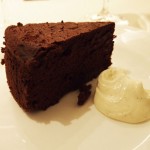 Soft Chocolate cake with crema di mascarpone, Theo Randall at The Intercontinental