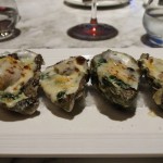 Baked oysters, Gillray's Steakhouse, Marriott County Hall