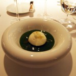 Cornish crab, mint jelly, cauliflower, Granny Smith apple, curry, Champagne Duval-Leroy lunch at The Greenhouse, Mayfair