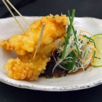 Langoustine tempura with spicy shiso ponzu, Wabi, Holborn