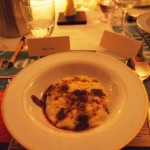 Black winter truffle risotto, brown butter, Pays d'Oc dinner at Gauthier Soho