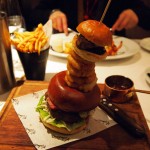 Burger stack, London Malmaison Brasserie
