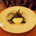 Goats curd, green beans, shallot and capers, Rooftop Cafe at The Exchange