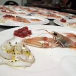 Seafood crudité close up, Ristorante Beccaceci, Abruzzo