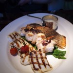 Grilled squid, pan-fried monkfish, pan-fried seabass, Catch by Simonis, The Hague