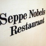Seppe Nobels Restaurant Sign, Graanmarkt 13, Antwerp, Belgium