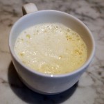 White asparagus soup with chorizo, Graanmarkt 13, Antwerp, Belgium