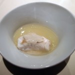 Loin of hake, tiger nut starch and concentrated clam juice, Mugaritz, Errenteria