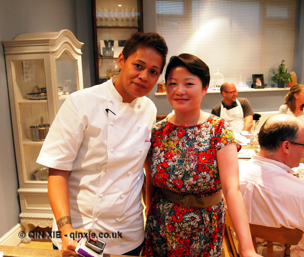 Qin Xie with Monica Galetti, Monica Galetti Experience, Cactus Kitchen