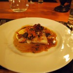 Sea pike-perch with wild mushrooms and polypody jus, foraging with Sami Tallberg, Helsinki