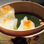 Lobster dumplings with tobiko caviar, Chinese New Year at Yauatcha, London