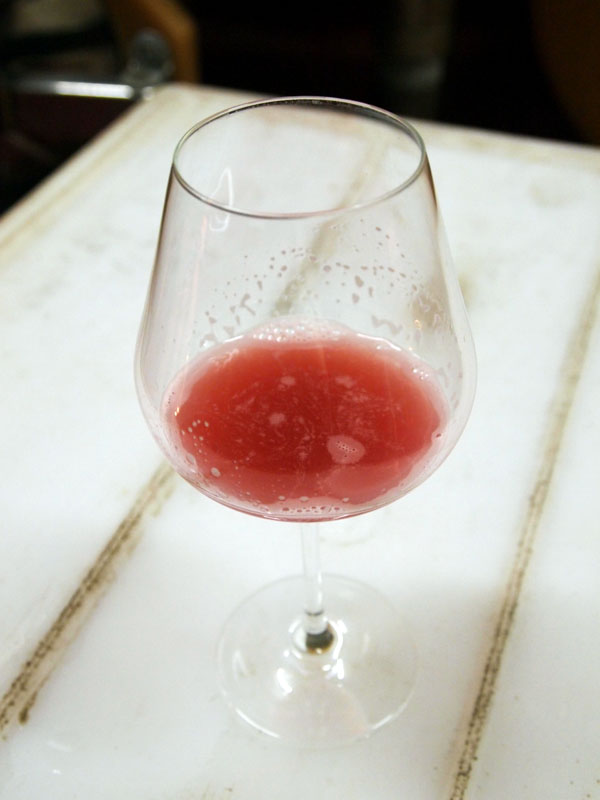 Still-fermenting red wine, to be rose, Riberach, Belesta