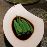Okra in vinegar, Vegan Restaurant, Chengdu