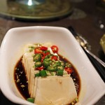 Soft tofu with chilli, Vegan Restaurant, Chengdu