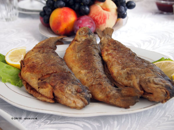 Grilled fish in Georgia