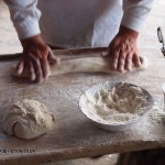 Kneading dough for tone bread in Georgia