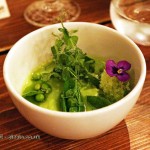 Peas & mint, Mount Gay rum Storied Supper at Dabbous, London