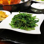 Stir fried seasonal vegetables, Kuan Alley No 3, Chengdu, China