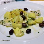 Genovese sea bass, Restaurante i Tre Merli Porto Antico, Genoa