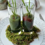 Rose pearl and wheatgrass shot, Scents of Summer Afternoon Tea at Wellington Lounge