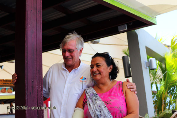 Russ at Magdalena Fielden at Grenada Chocolate Festival