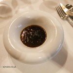 Memory: foie gras emulsion, truffle coulis and raw olive oil (André Chiang), #AtxaAndreRicard at Azurmendi, Larrabetzu