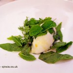 Fresh herbs, rosemary ice cream and olive oil, Elena Reygadas at the Mexican Embassy in London