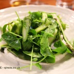 Wye Valley asparagus salad with Herefordshire goats curd and land cress, Marks Kitchen Library at The Tramshed