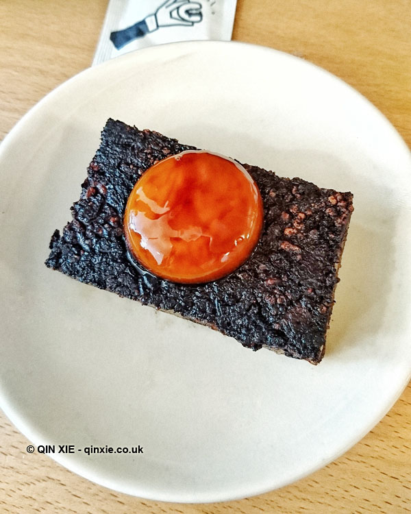 Pig's blood cake, Bao, London