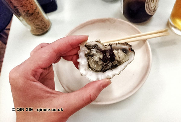 Kumamoto oyster at Jidori, Dalston